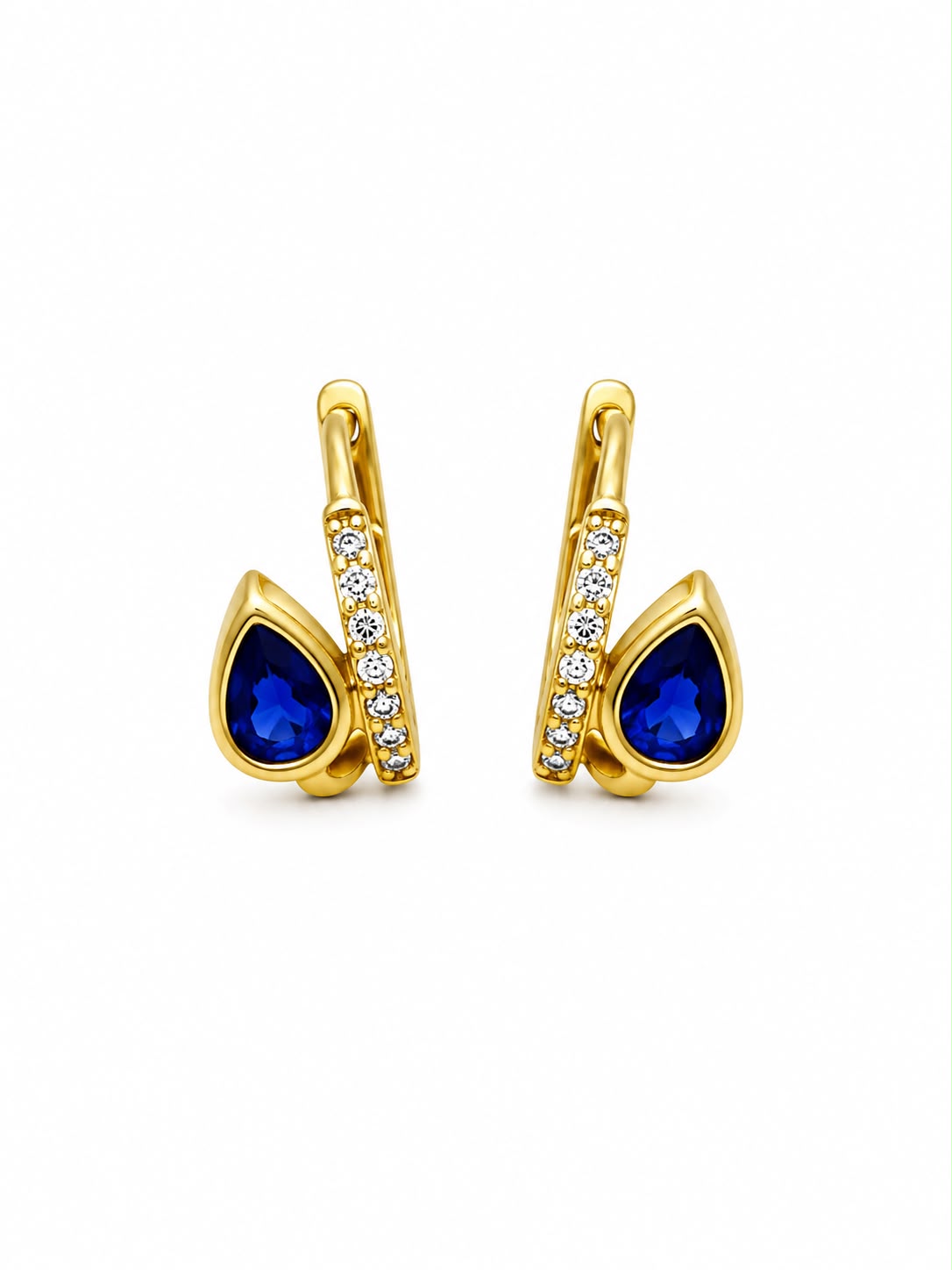 Selene 18k Gold Plated Hoops | By Sandra Frometa