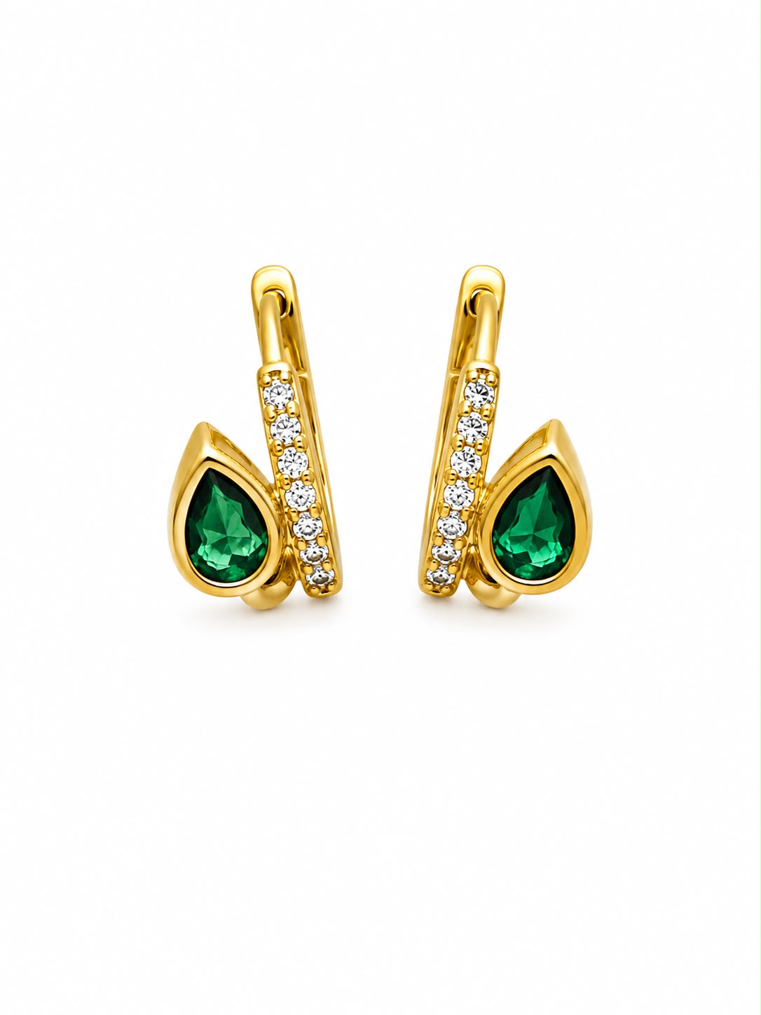 Selene 18k Gold Plated Hoops | By Sandra Frometa