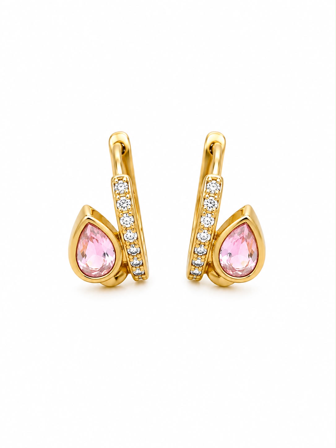 Selene 18k Gold Plated Hoops | By Sandra Frometa