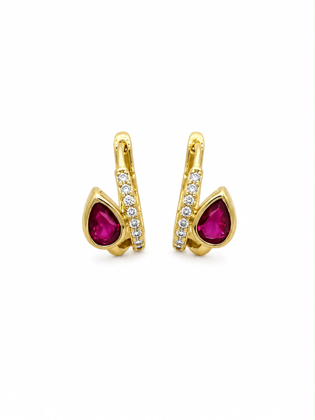 Selene 18k Gold Plated Hoops | By Sandra Frometa
