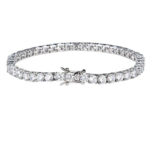Laura Tennis bracelet Silver