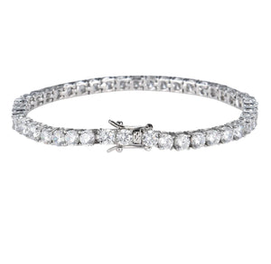 Laura Tennis Necklace Silver