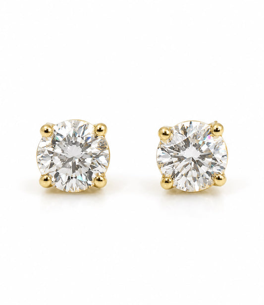 Solitaire earrings 1CT | By Sandra Frometa 