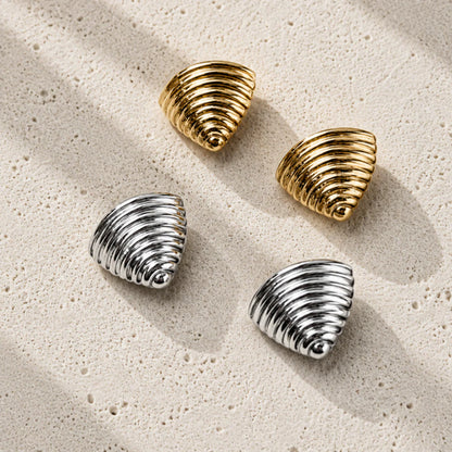 TIDESHELL Earrings -silver- | By Sandra Frometa