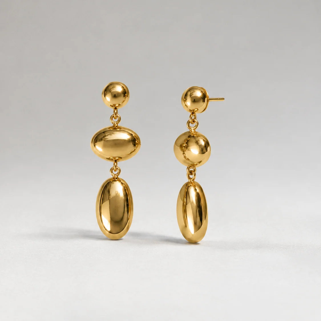 Tier Pressure Earrings - Gold