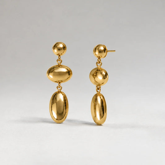 Tier Pressure Earrings - Gold