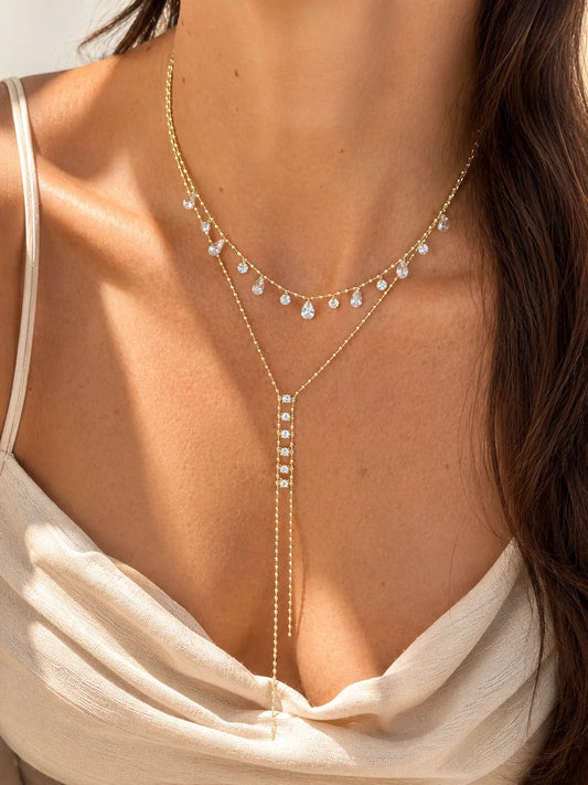 Twilight Cascade Lariat | By Sandra Frometa 