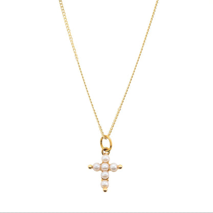 Tiny Cross Pearls