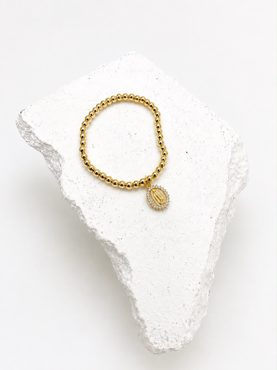 Virgen de Guadalupe Zirconia Bracelet