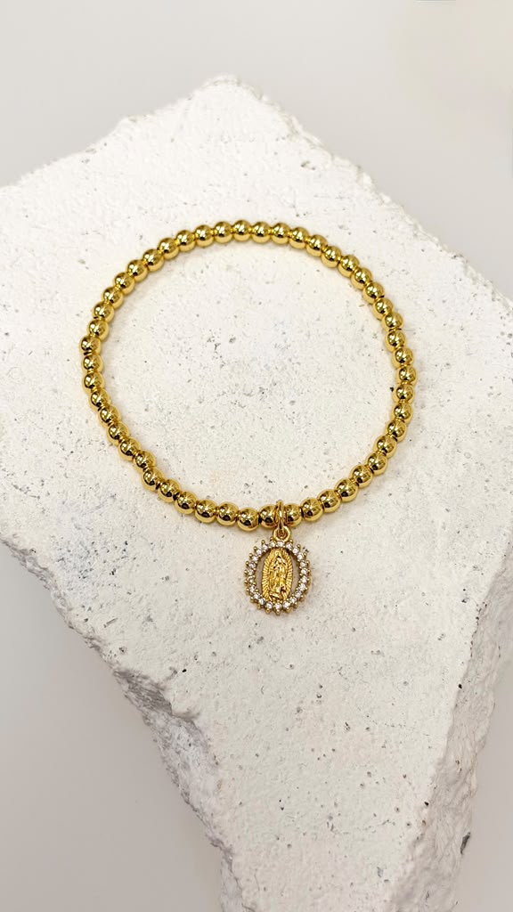 Virgen de Guadalupe Zirconia Bracelet 0