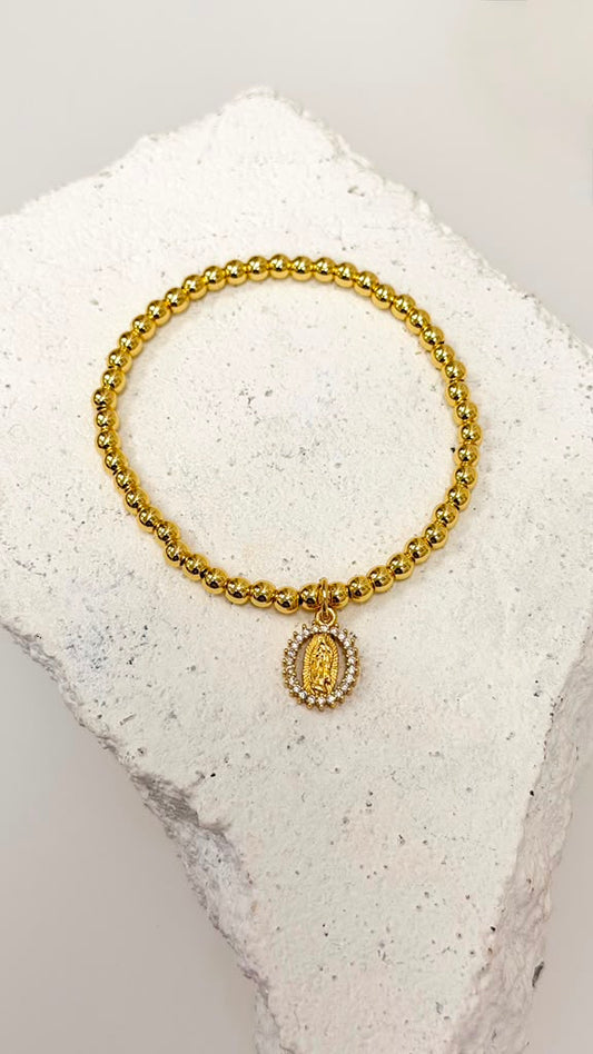 Virgen de Guadalupe Zirconia Bracelet 0