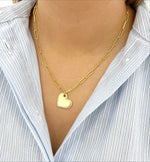 Load image into Gallery viewer, Paper Clip Heart Necklace

