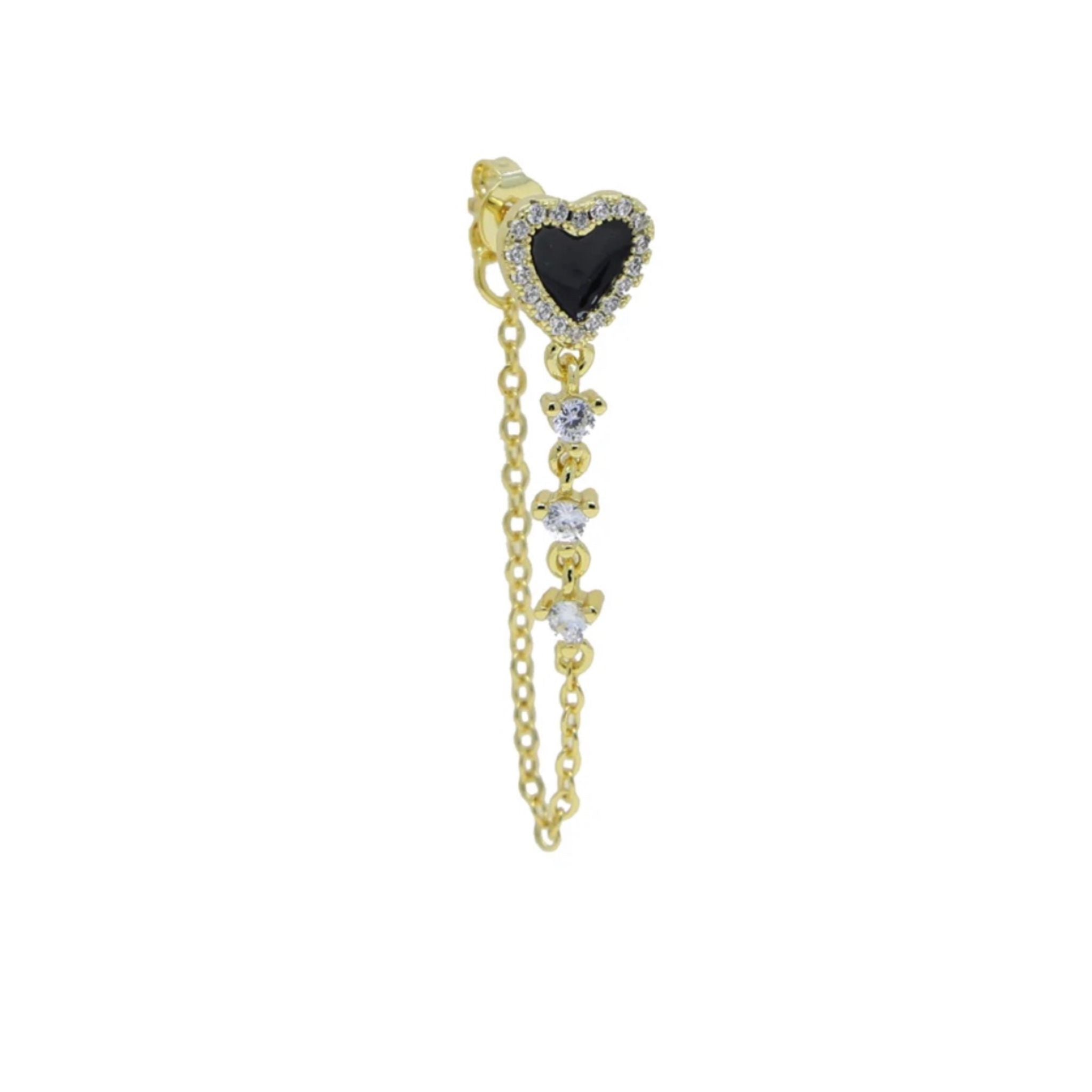 Black heart 🖤 Earring