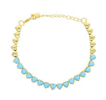 Load image into Gallery viewer, Full heart turquoise bracelet
