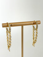 Load image into Gallery viewer, Aria gold hoops
