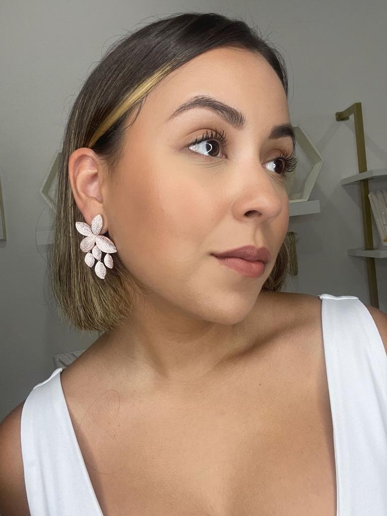 Chloe Maxi Earrings Rose Gold