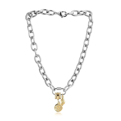 Chunky Gold & Silver Necklace