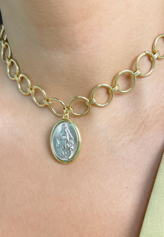 Virgen Milagrosa Choker