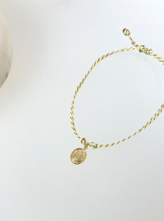 Virgen de Guadalupe Gold Bracelet
