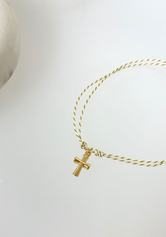 Gold Cruz Bracelet