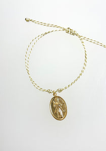 Double Side Virgen de Guadalupe & Sagrado Corazón de Jesús Bracelet