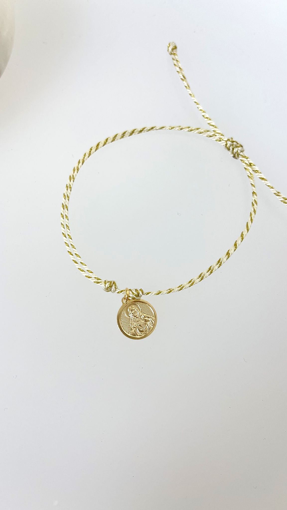 Double Side Sagrado Corazón de Jesús & Virgen del Carmen Bracelet