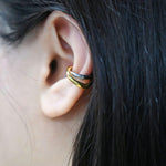 Load image into Gallery viewer, Rosa Large Earcuff (Gold and Silver)
