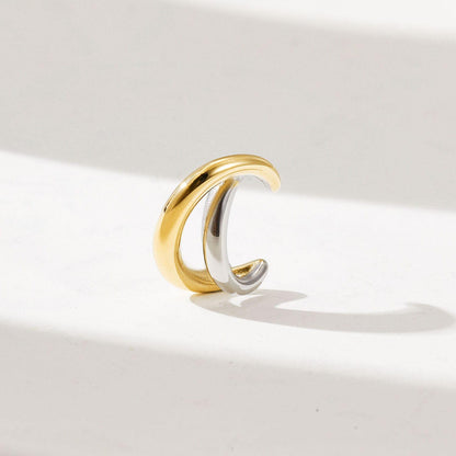 Rosa Large Earcuff (Gold and Silver)