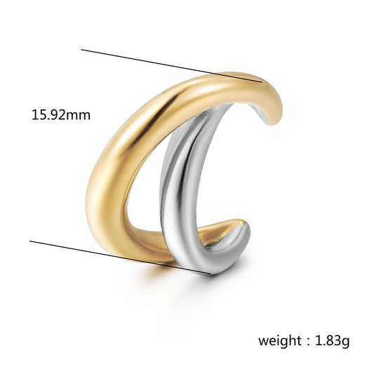 Rosa Large Earcuff (Gold and Silver)
