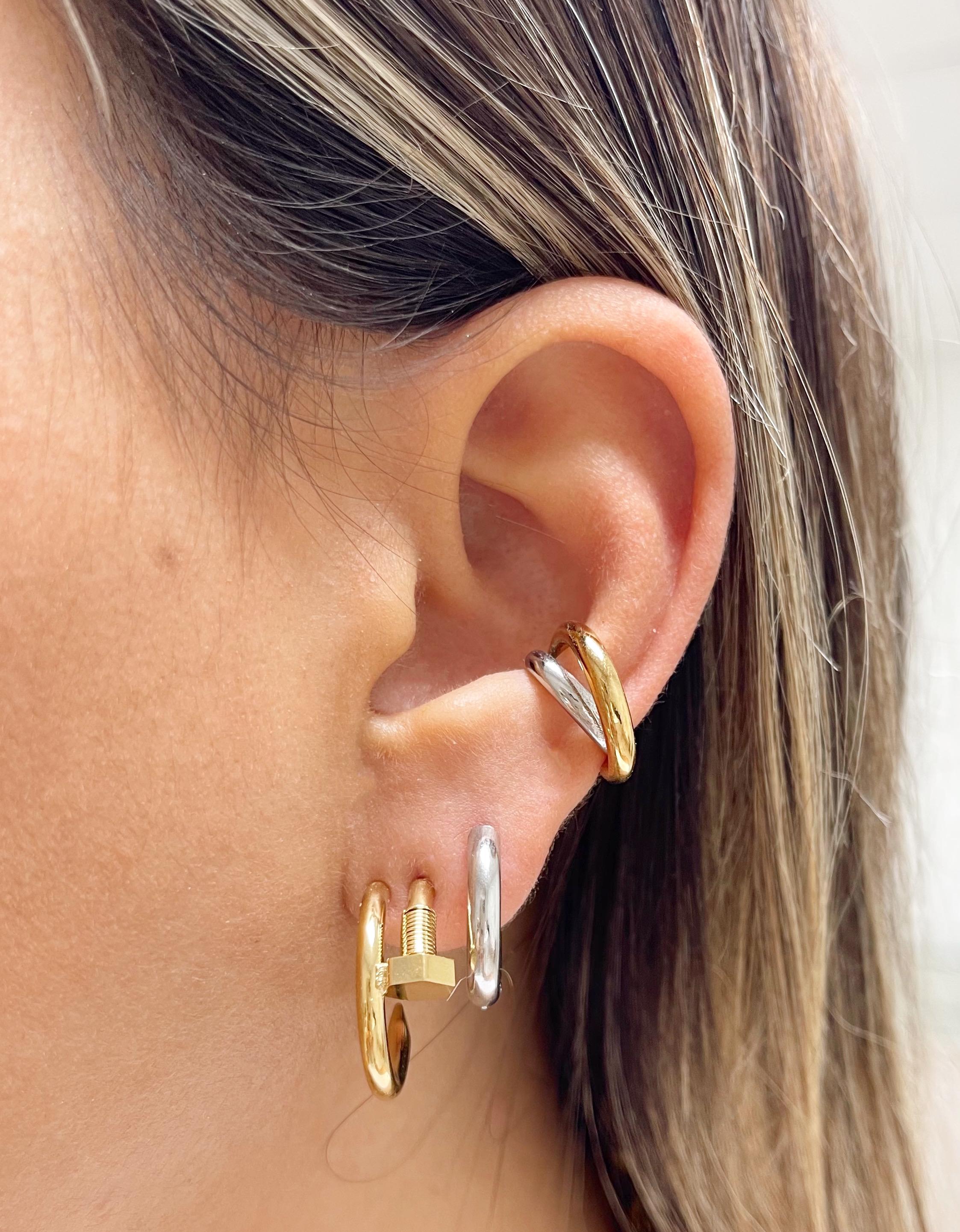 Rosa Large Earcuff (Gold and Silver)