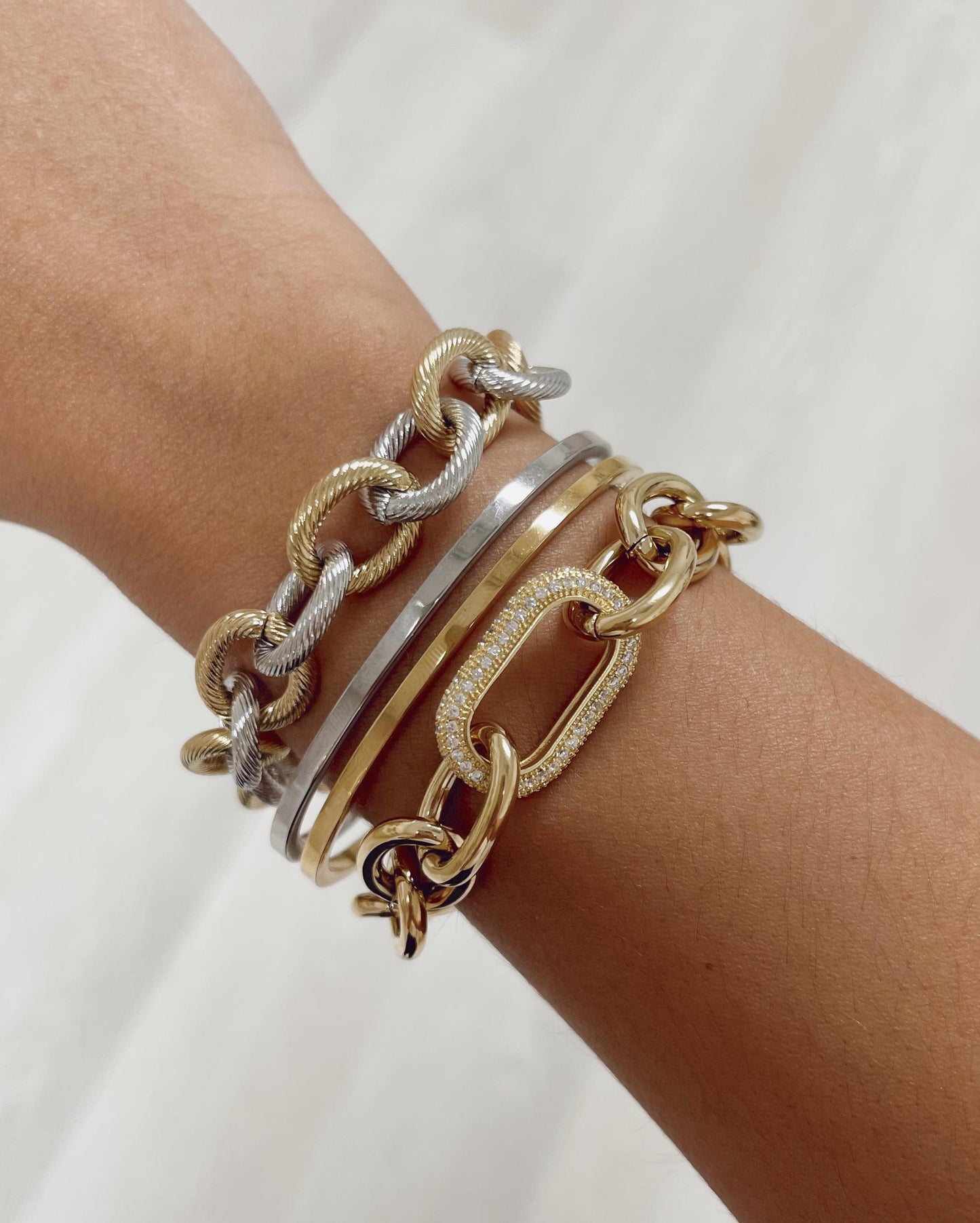Double Gold & Silver Bracelet