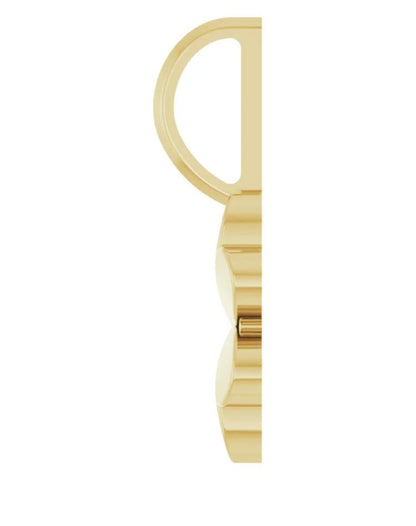 14K Gold Four-Leaf Clover Charm/Pendant