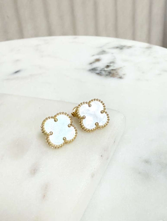 Blossom  Pearl Gold 18k Earrings