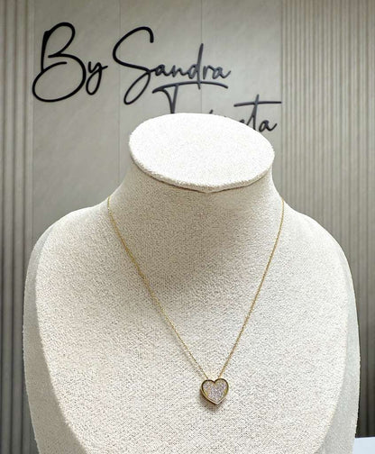 Aria Heart Necklace Gold 18k