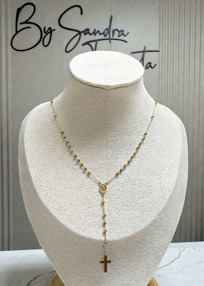 Three Gold Rosary Gold 18k