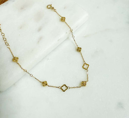Mini Blossom Bracelet Gold 18k