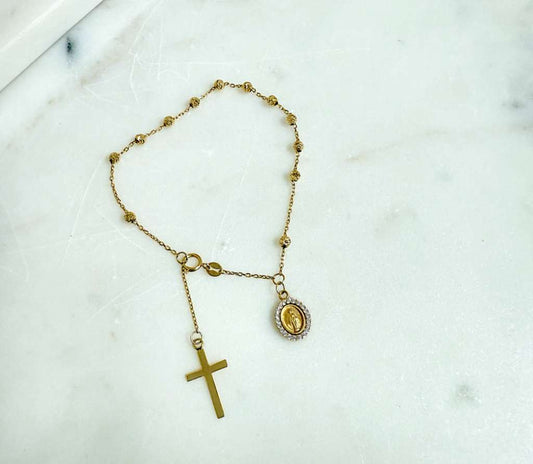 Rosary Bracelet Gold 18k