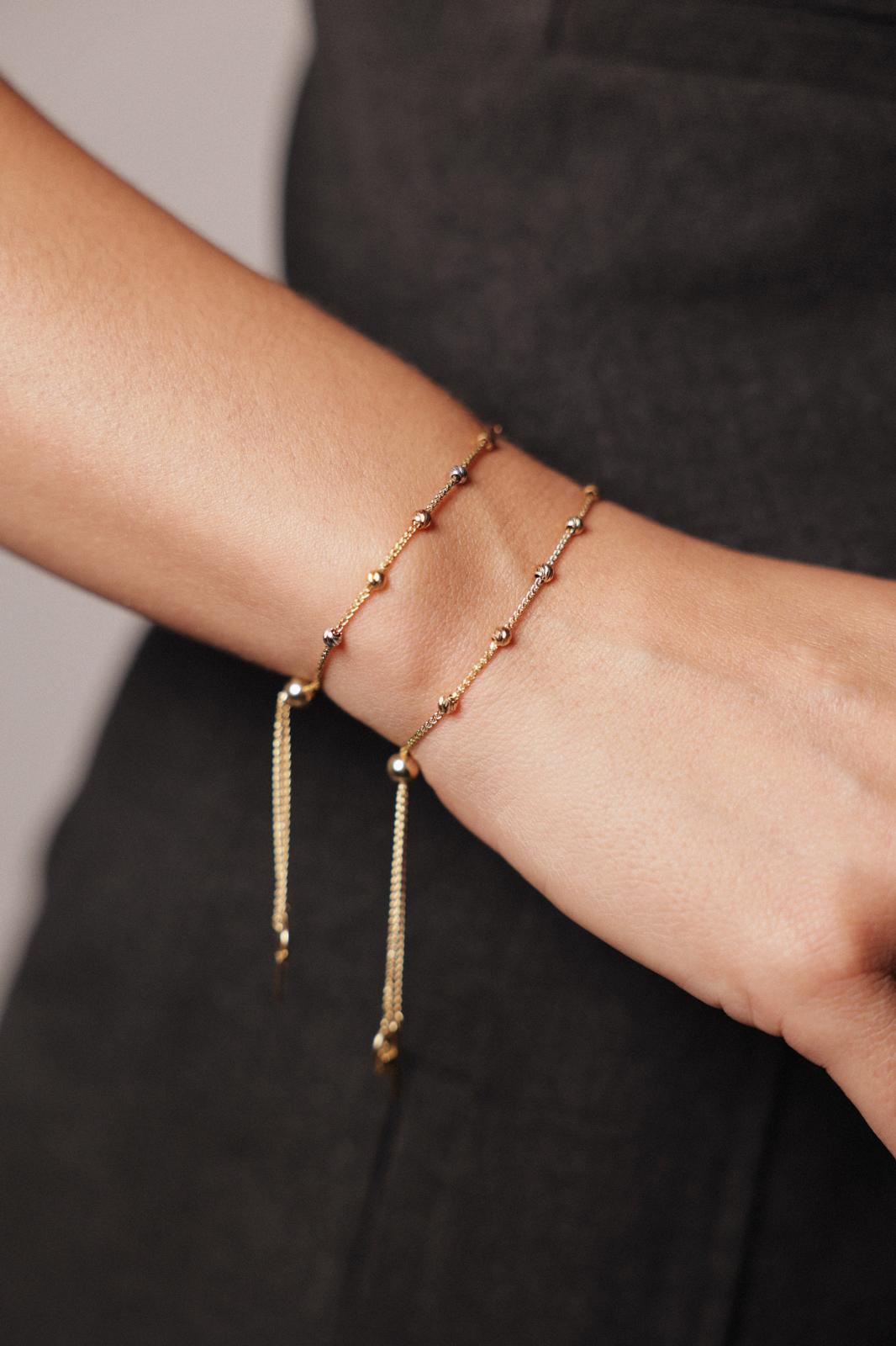 Rosary Adjustable Bracelet Gold 18k