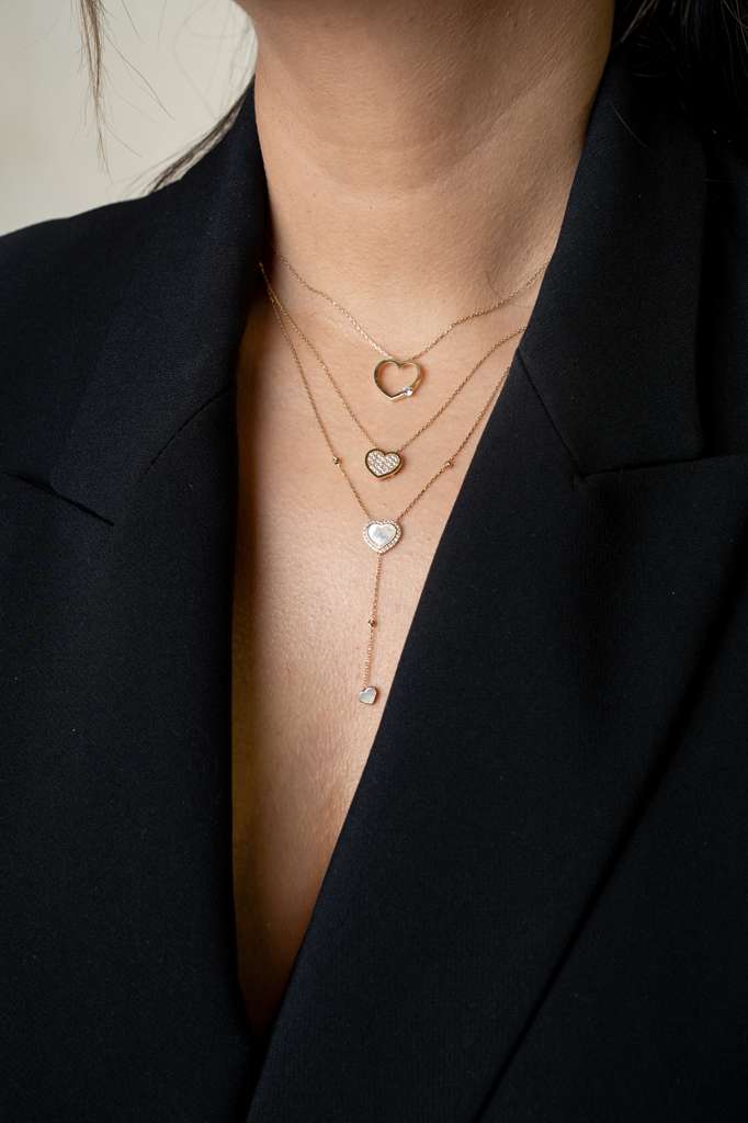 Aria Heart Necklace Gold 18k