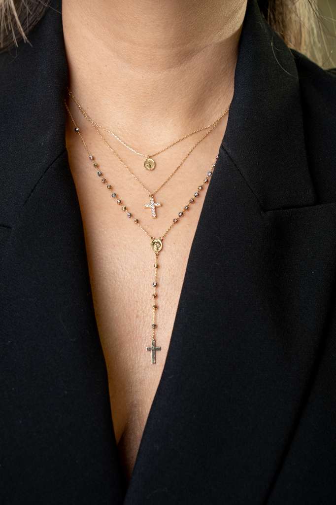 Three Gold Rosary Gold 18k