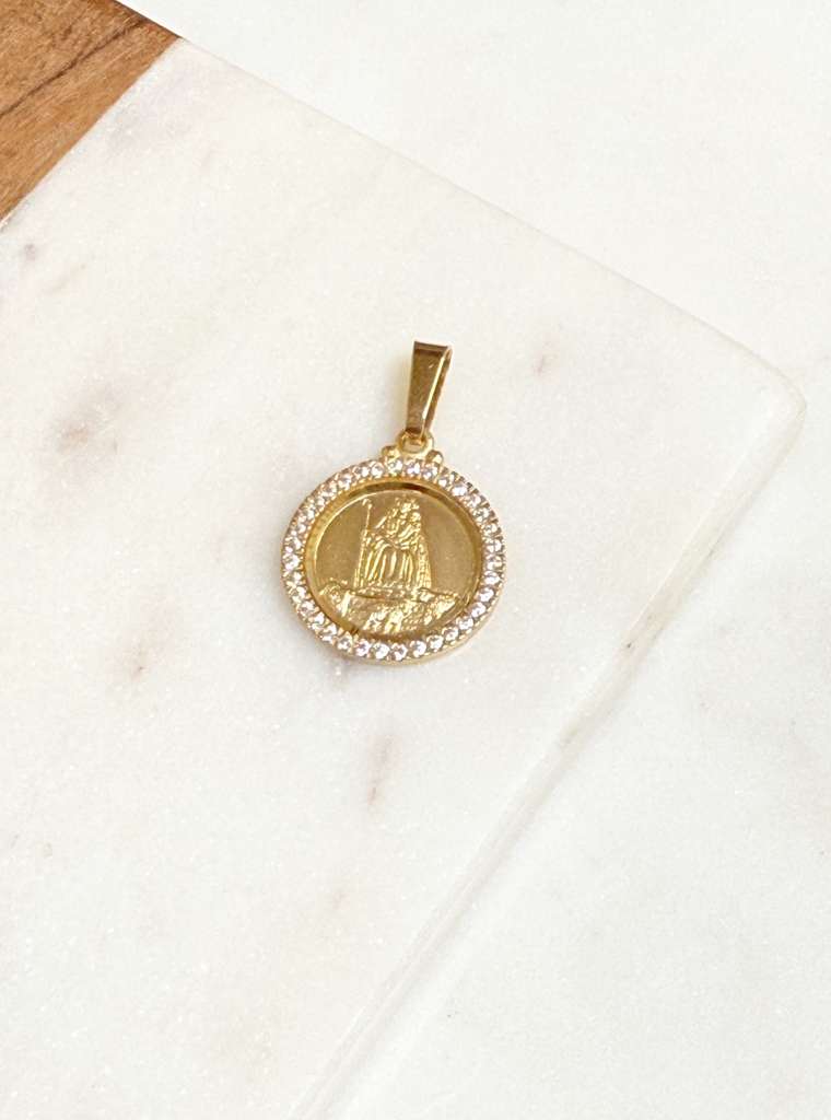 Divina Pastora Large Gold Charm