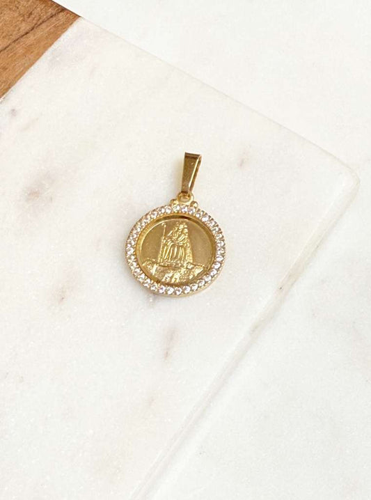 Divina Pastora Large Gold Charm