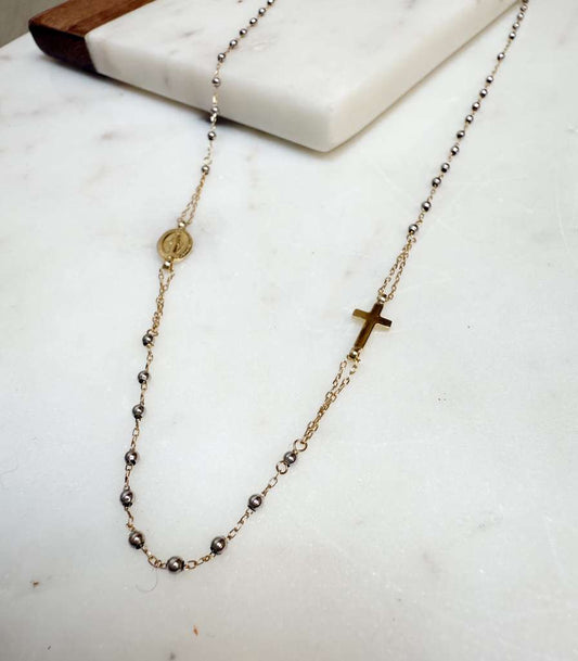 Rosary Gold 18k Necklace Small