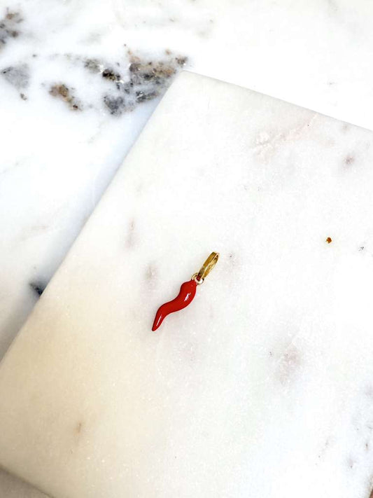 Mini Red Gold Cornicello