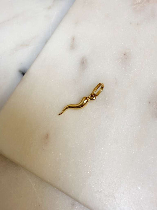 Mini Gold Cornicello