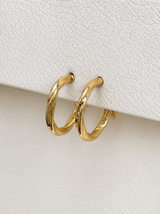 Grecia hoops gold 18k