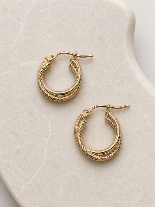 Dimitri hoops gold 18k