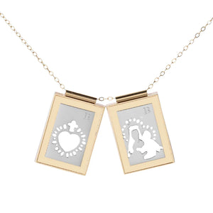 'BE YOU' GOLD & SILVER SCAPULAR small