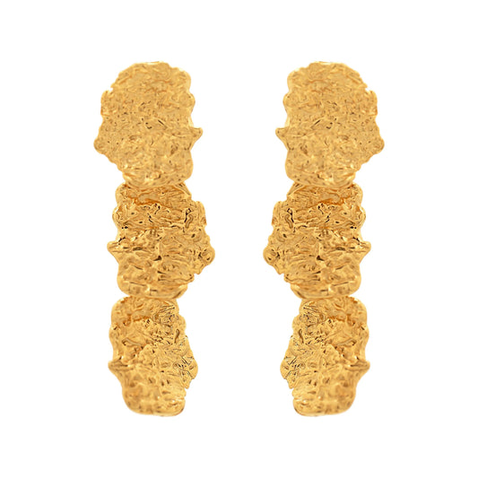 CIBELES Statement Earrings Gold
