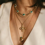 Load image into Gallery viewer, &#39;ELENA&#39; CROSS NECKLACE
